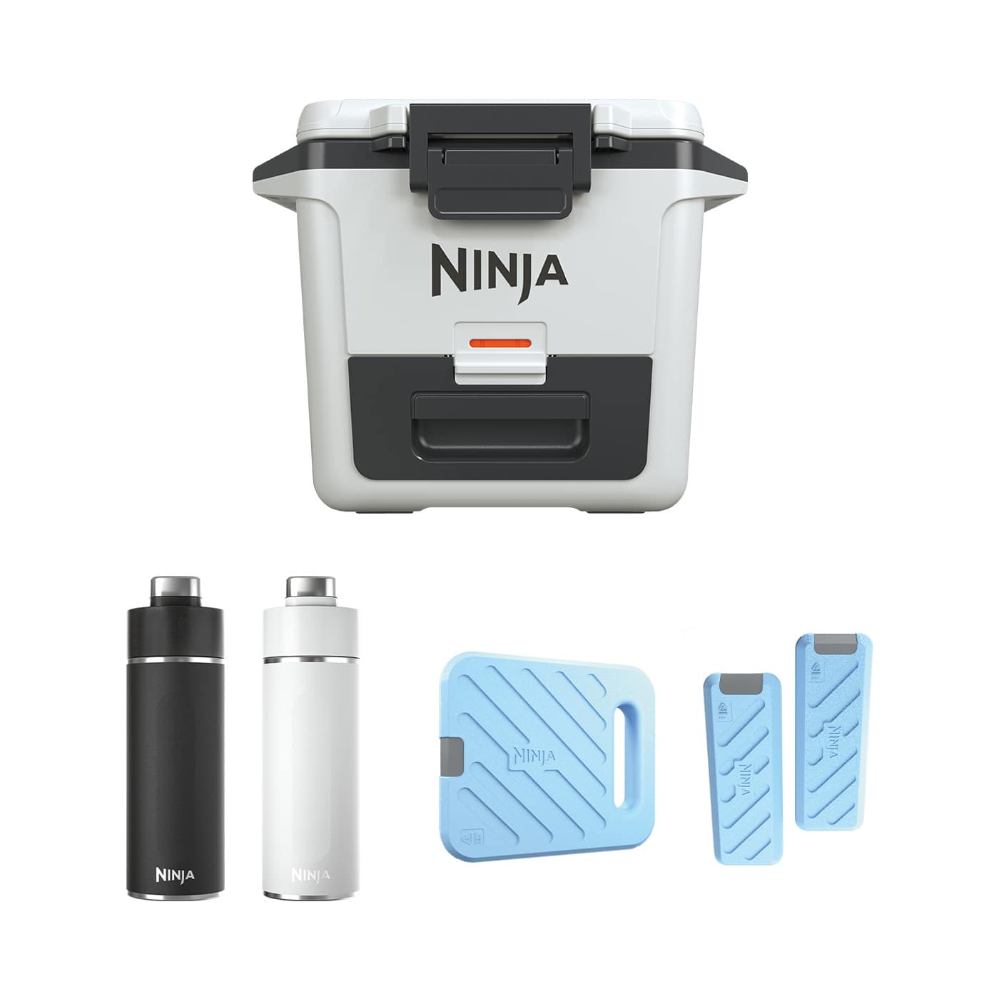 Ninja FrostVault 30QT/28L Cooler Ice Pack & Thirsti Bottle Bundle
