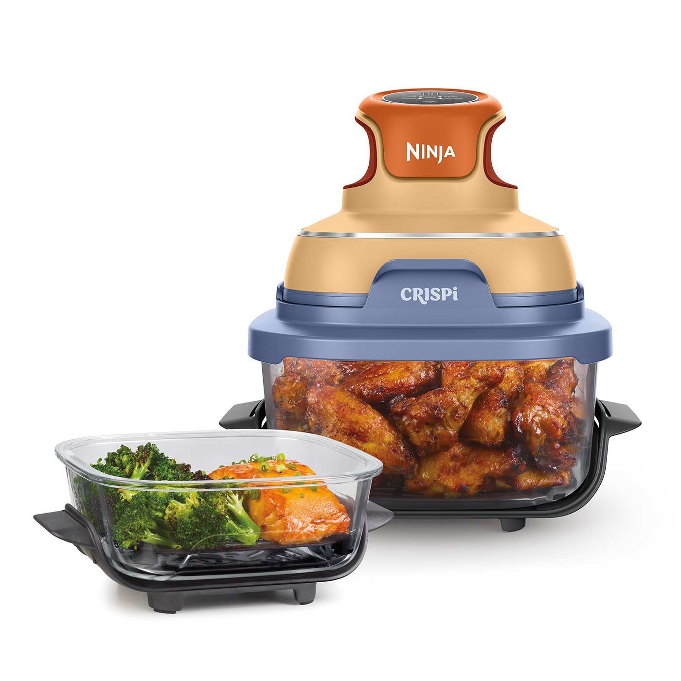 Ninja CRISPi 4-in-1 Glas-Heißluftfritteuse Orange/Lila