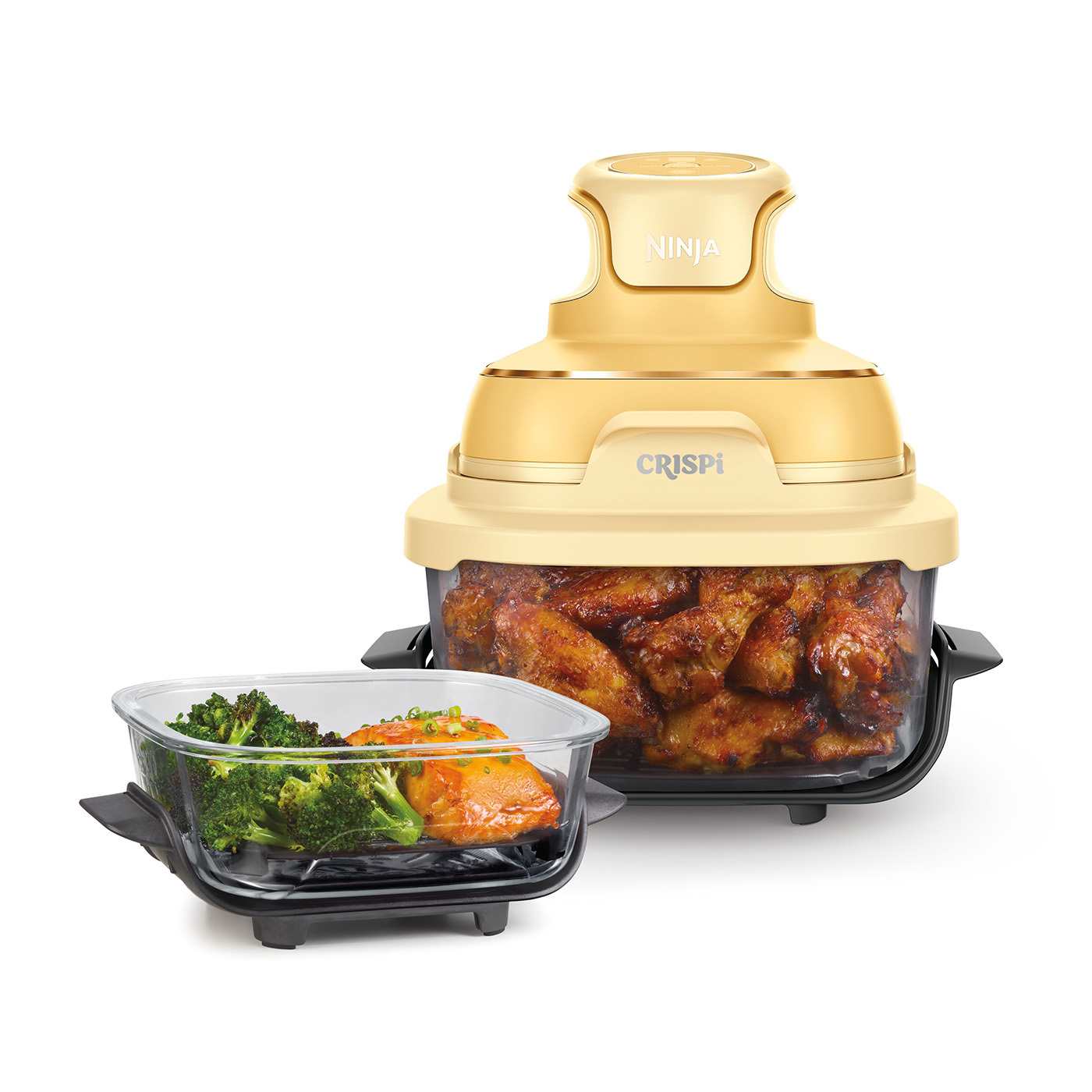 Ninja CRISPi 4-in-1 Portable Glass Air Fryer - Ginger Snap FN101UKGD Ninja CRISPi 4-in-1 Portable Glass Air Fryer - Ginger Snap FN101UKGD