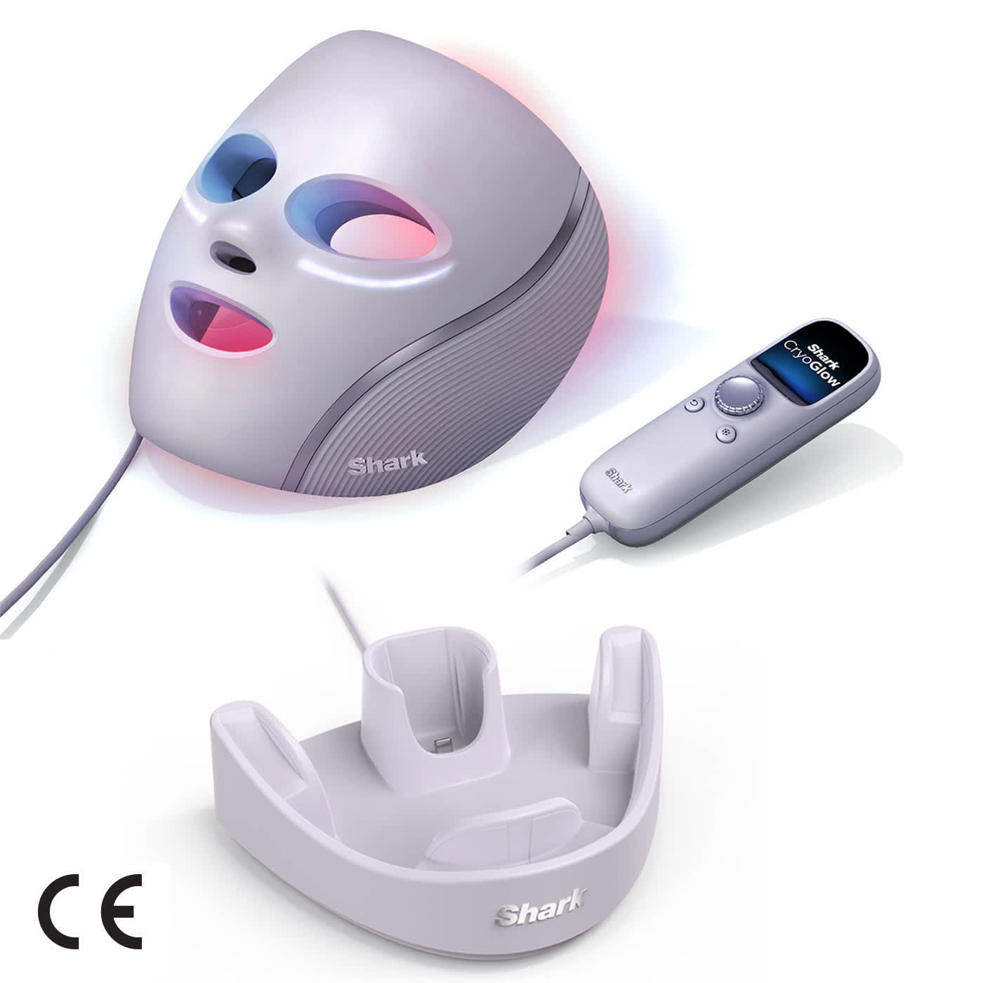 Shark CryoGlow Blemish Repair Mask with Charging Stand FW312UKPLCS - Lilac Chill from Shark