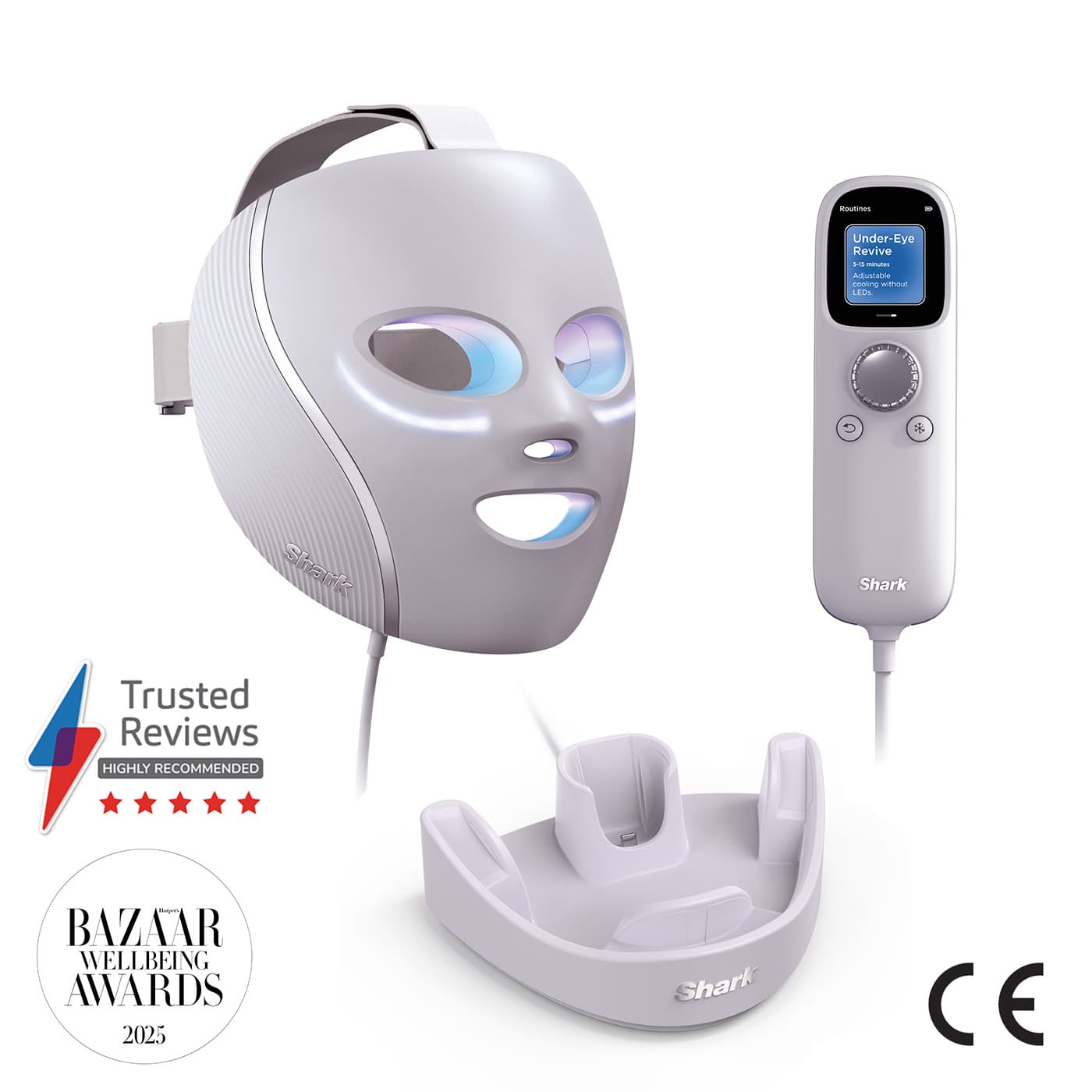 Shark CryoGlow Blemish Repair Mask with Charging Stand FW332QPLUK - Lilac Chill from Shark