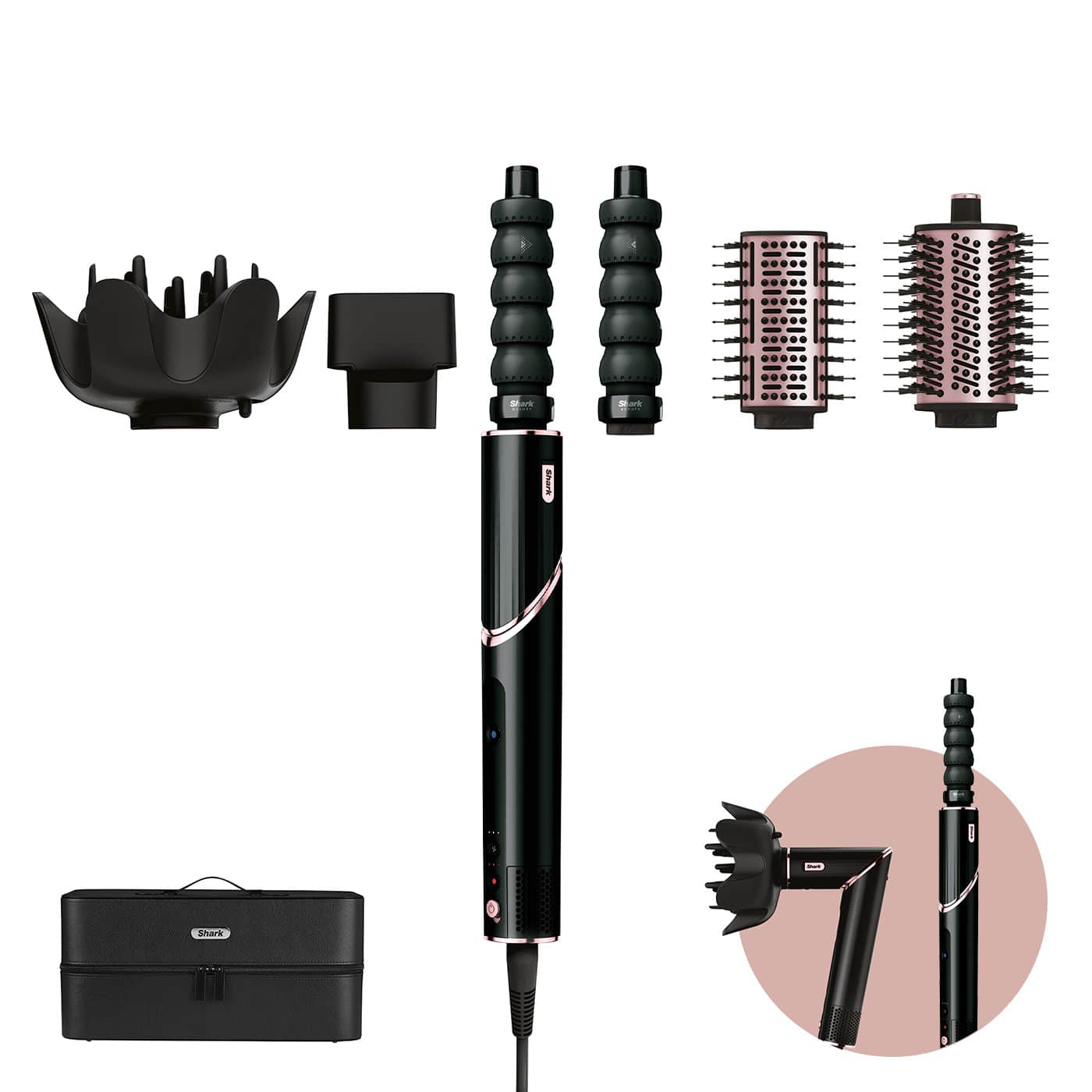 Styler e Asciugacapelli Shark FlexStyle Set 5-in-1 Nero HD446EU