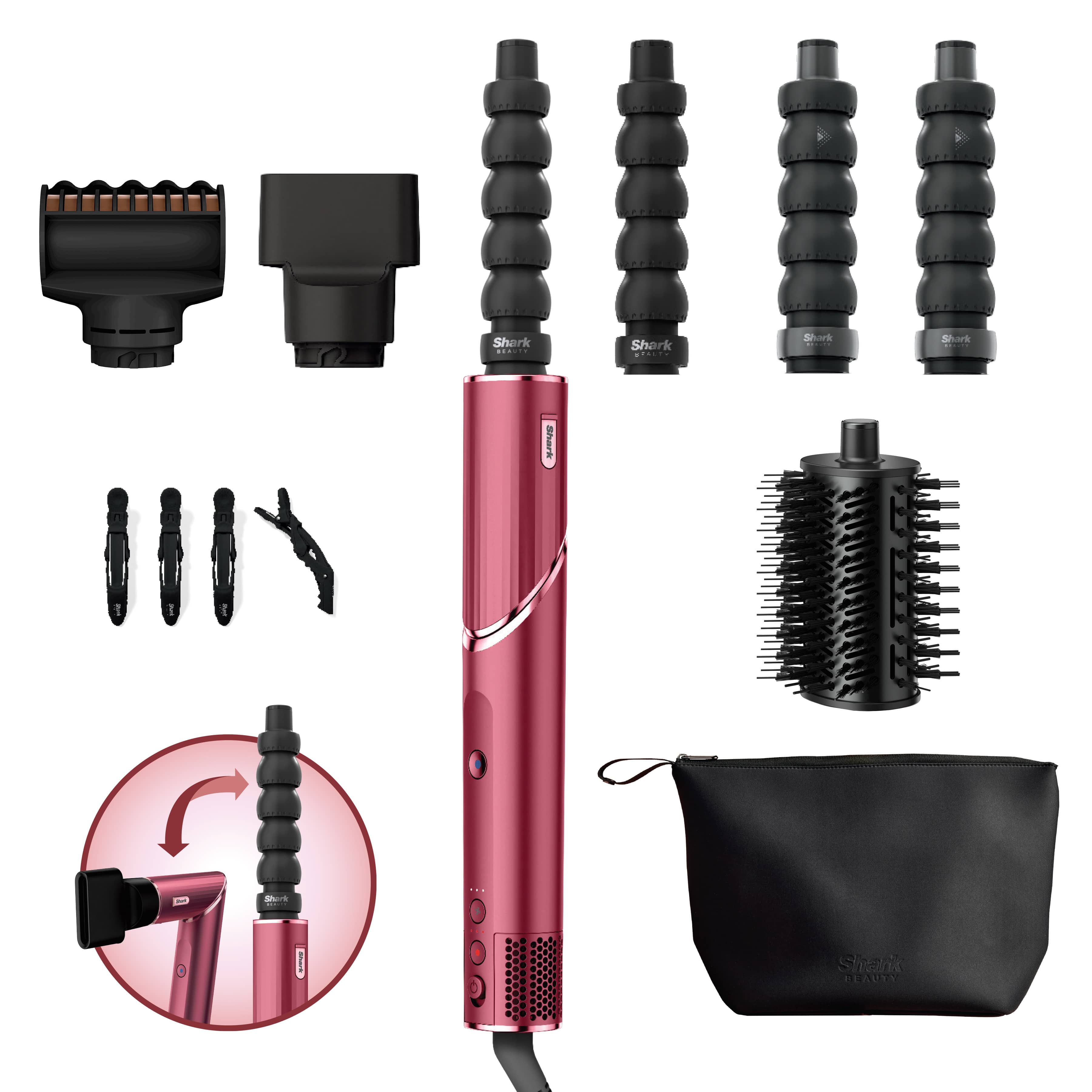 Styler e asciugacapelli Shark FlexStyle Set 5-in-1 Cherry Pink HD456CR