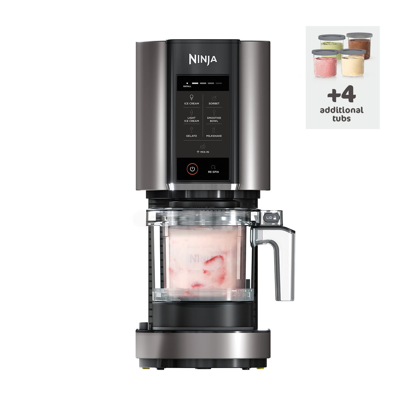 Ninja CREAMi Ice Cream & Frozen Dessert Maker - Coffee Cream NC300UKSD - Ice Cream 