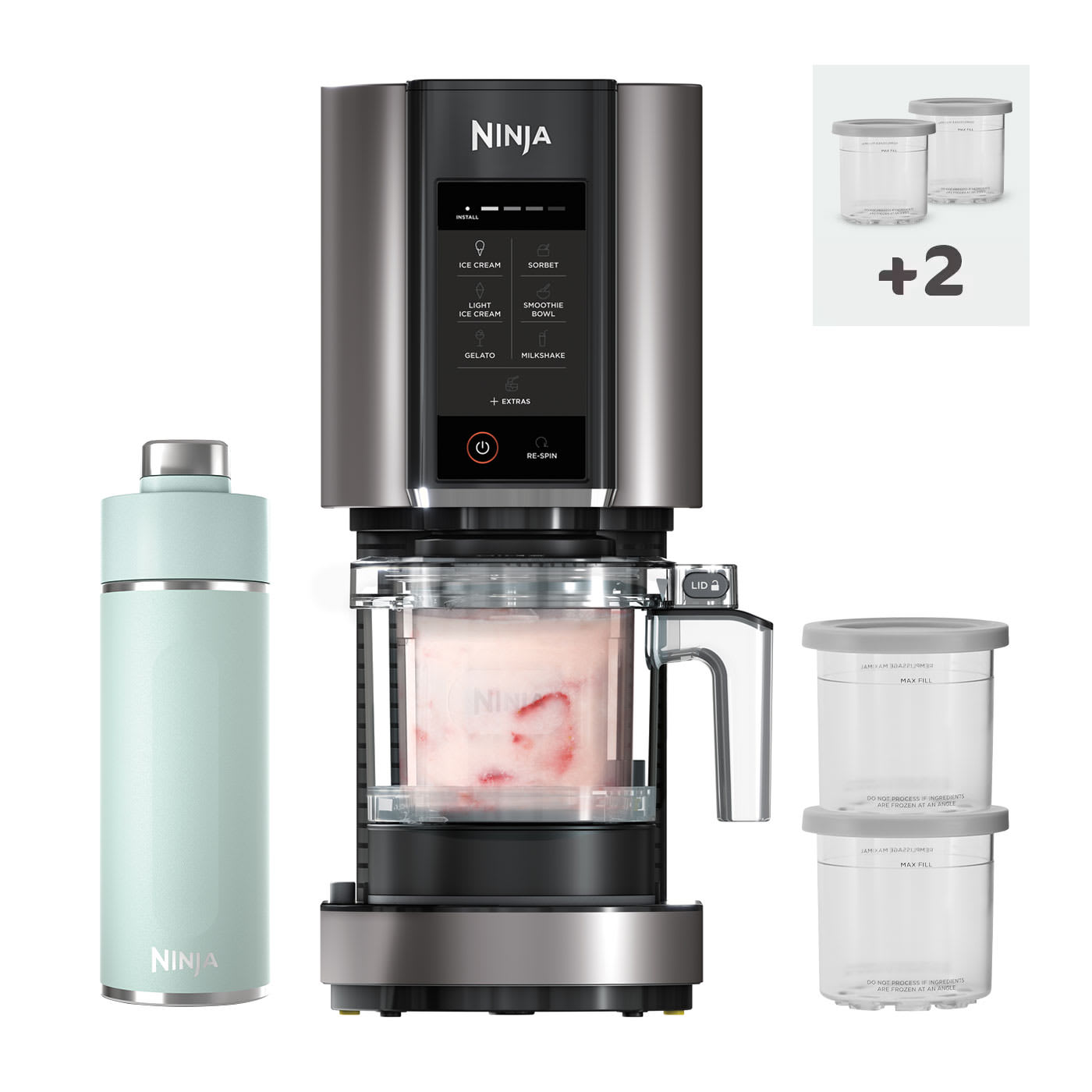 Gelatiera Ninja Creami (Set con 4 vasetti e borraccia) NC302EUBDW