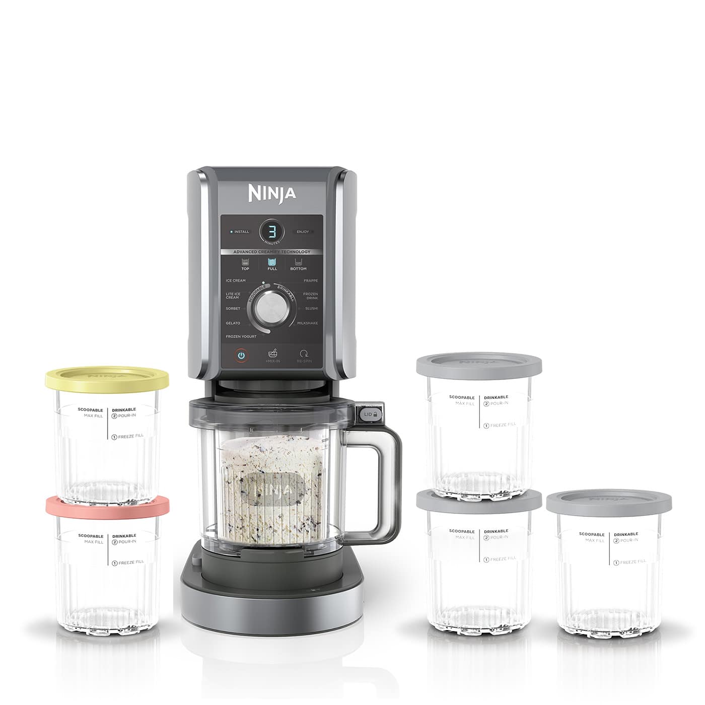 Ninja CREAMi Deluxe 10-in-1 Ice Cream and Frozen Drink Maker (5 Tub Bundle) Ninja CREAMi Deluxe 10-in-1 Ice Cream and Frozen Drink Maker (5 Tub Bundle)