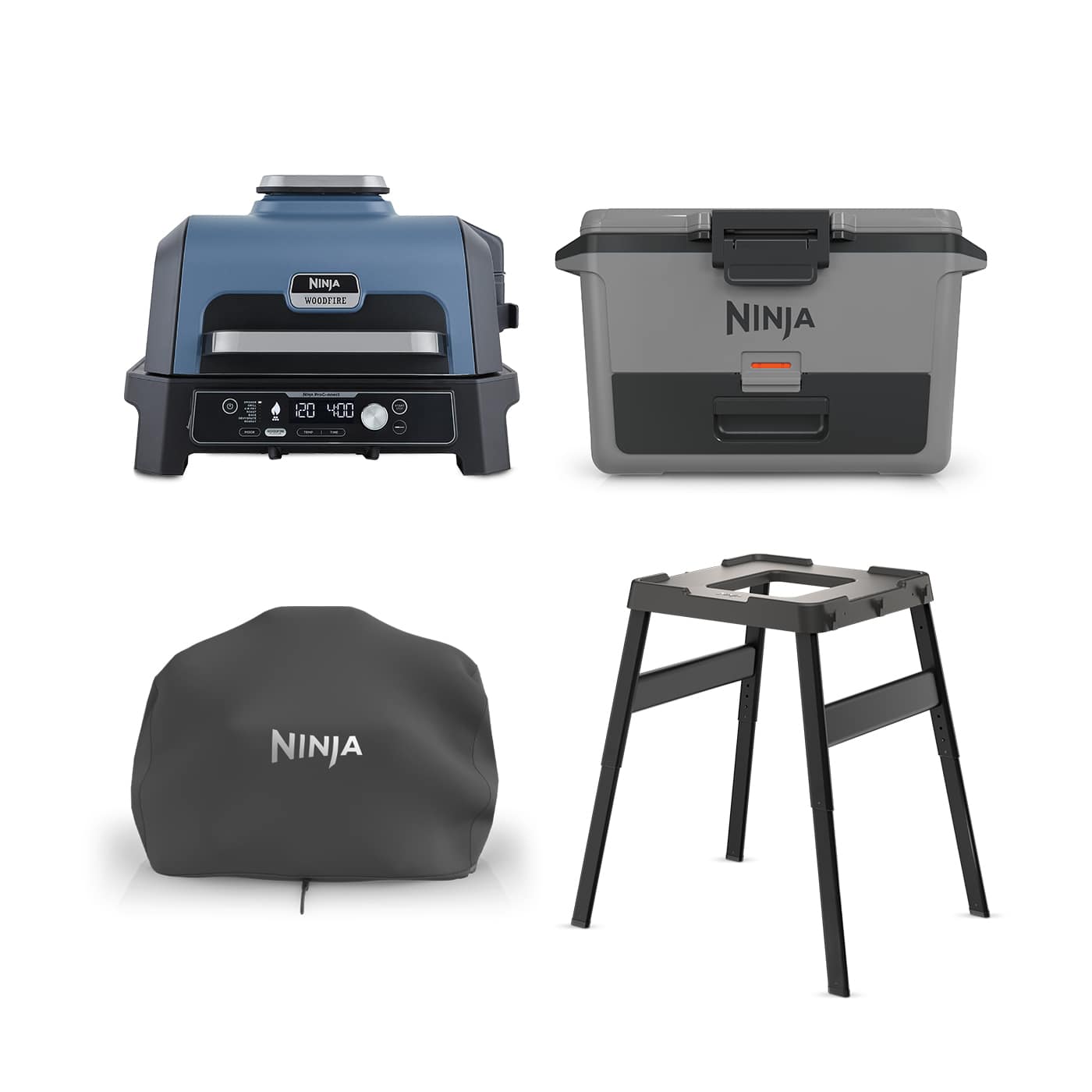 Ninja WoodFire XL Electric BBQ & FrostVault 47L Cooler Bundle