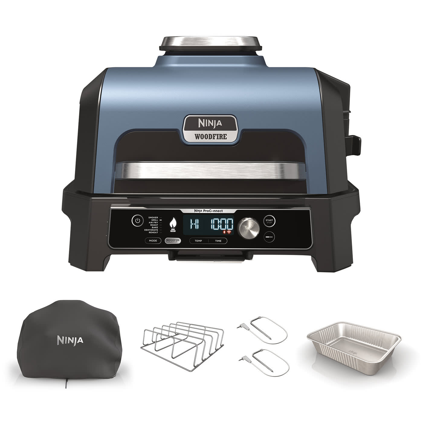 Ninja Woodfire Pro Connect XL Electric BBQ Grill & Smoker - OG901UKAMZ
