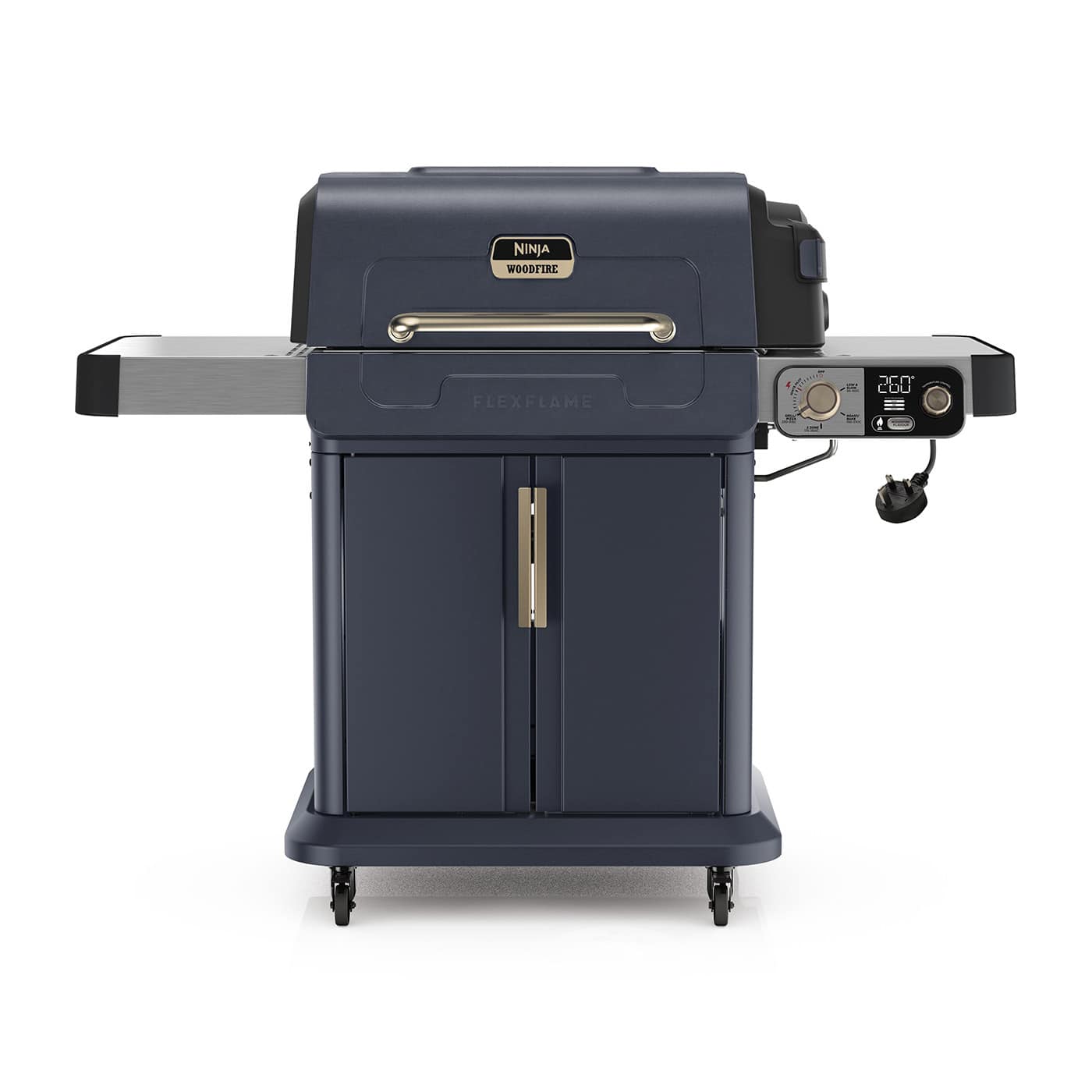 Ninja FlexFlame Gas BBQ & Outdoor Cooking System - Blue & Gold PG301UKBL