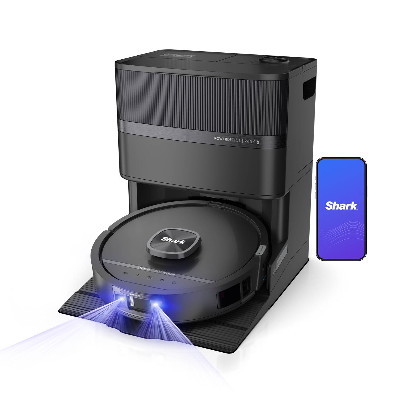 Shark PowerDetect UV Reveal 2-in-1 Saug- und Wischroboter – Schwarz RV3000XEEU