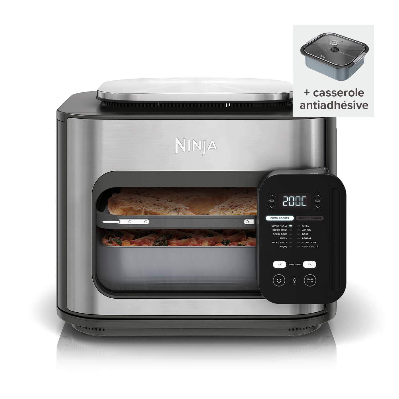 Ninja Combi Multicuiseur  four et air fryer 12-en-1 avec casserole antiadhésive