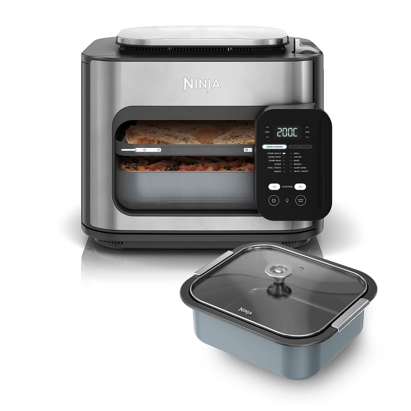 Forno e Friggitrice ad aria Ninja Combi con casseruola antiaderente SFP700EUB