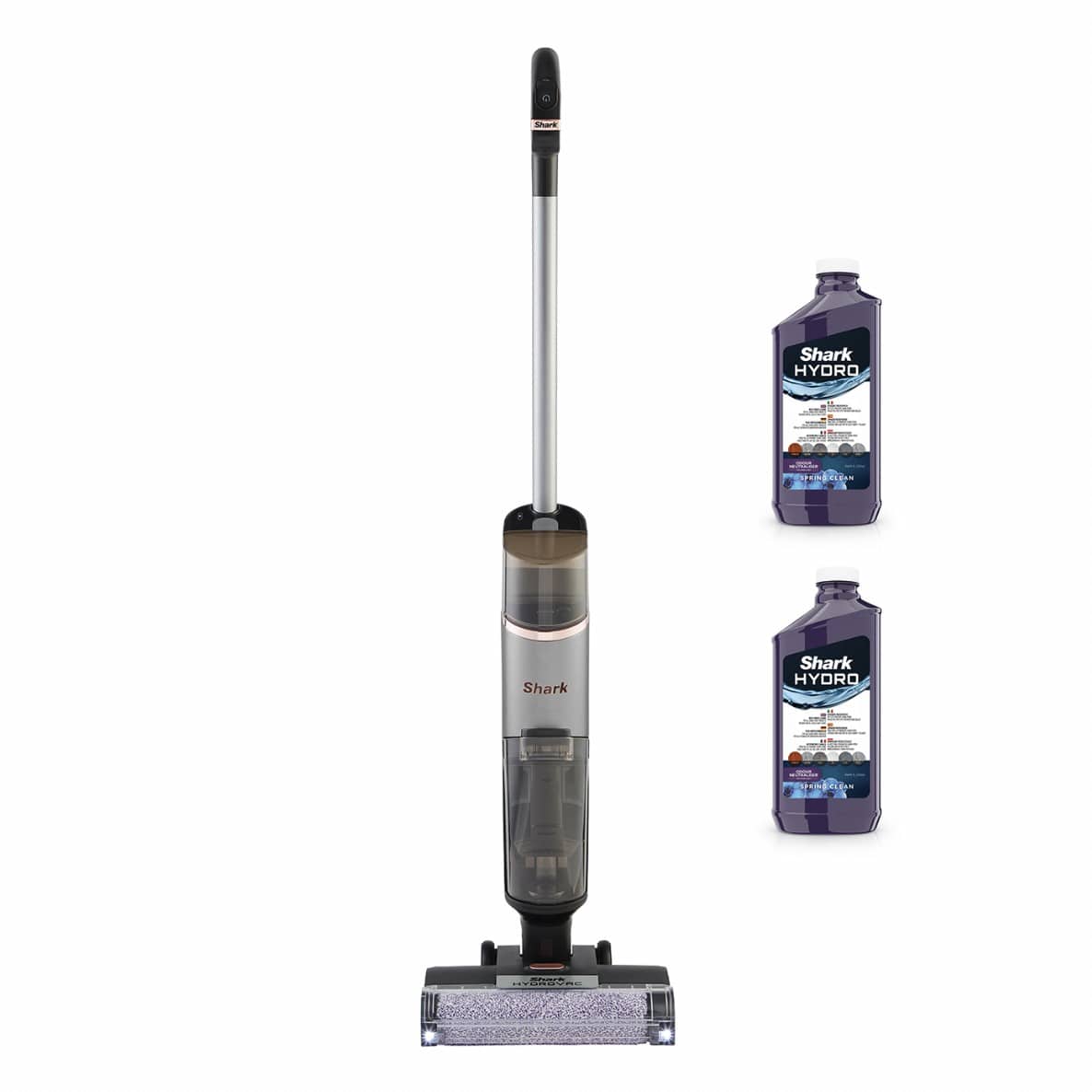 Lavapavimenti senza filo Shark HydroVac (Set con 2 ricariche di liquido lavapavimenti) WD210EUB