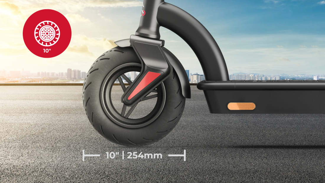 e-scooter Info: Comfortable large wheels