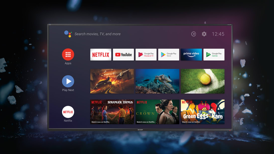 Android TV Интерфейс пользователя