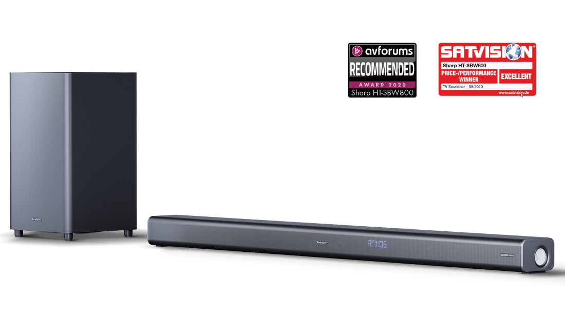 5.1.2CH SOUNDBAR MET DRAADLOZE EN ATMOS® HT-SBW800 Sharp NL