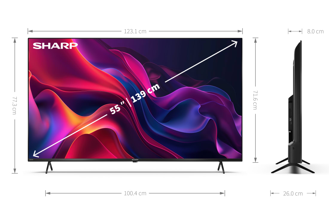 即日受渡❣️全国送料込SHARP55型4Kモニター、スピーカー搭載 即日受渡❣️全国送料込SHARP55型4Kモニター、スピーカー搭載
