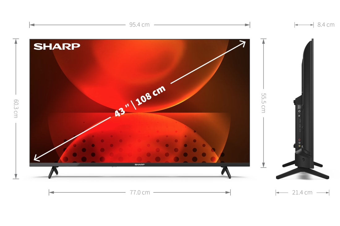 Android TV HD/Full HD - SHARP ANDROID TV™ DE 43" FULL HD