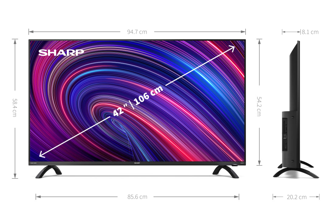 Android-TV, 4K UHD - 42" 4K ULTRA HD ANDROID TV™