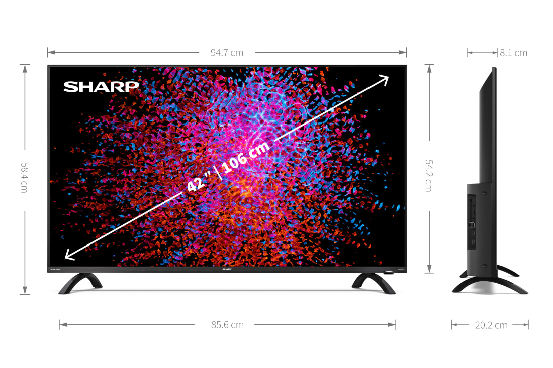 Android-TV, 4K UHD - 42" 4K ULTRA HD ANDROID TV™