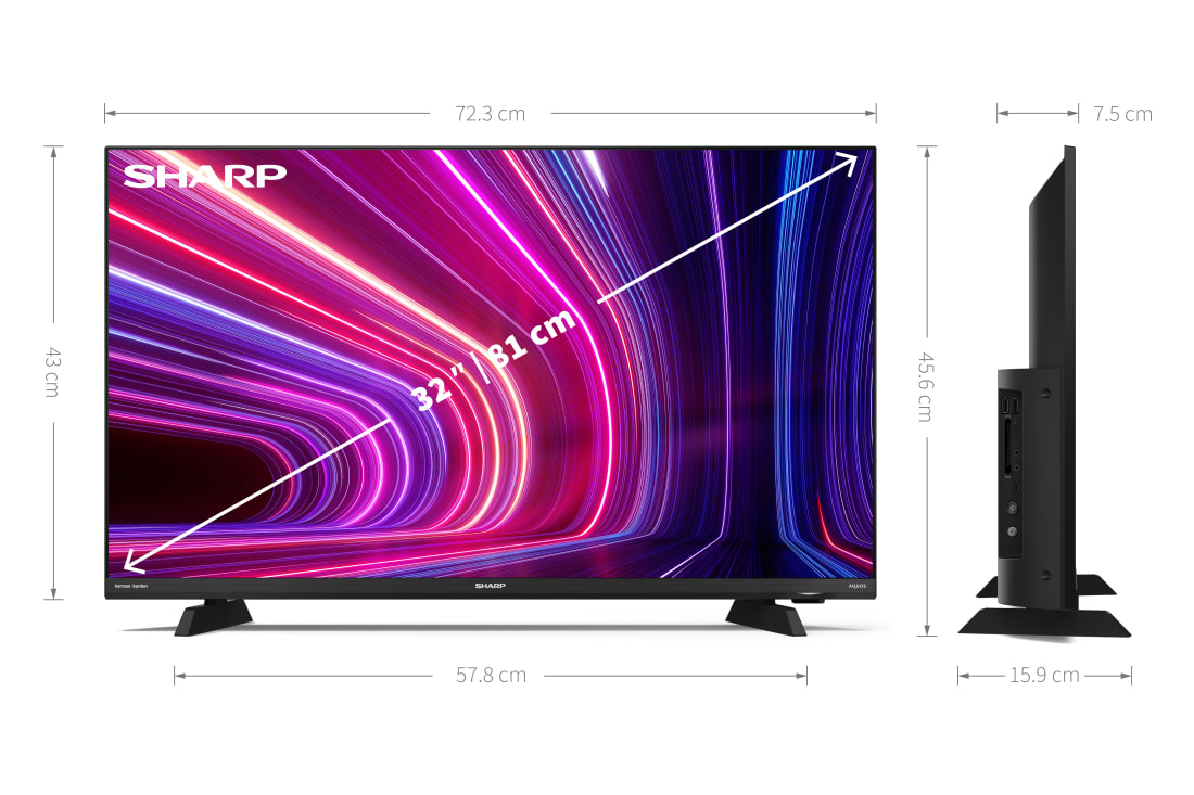 Smart-TV, HD/Full HD - 32" HD READY SMART TV