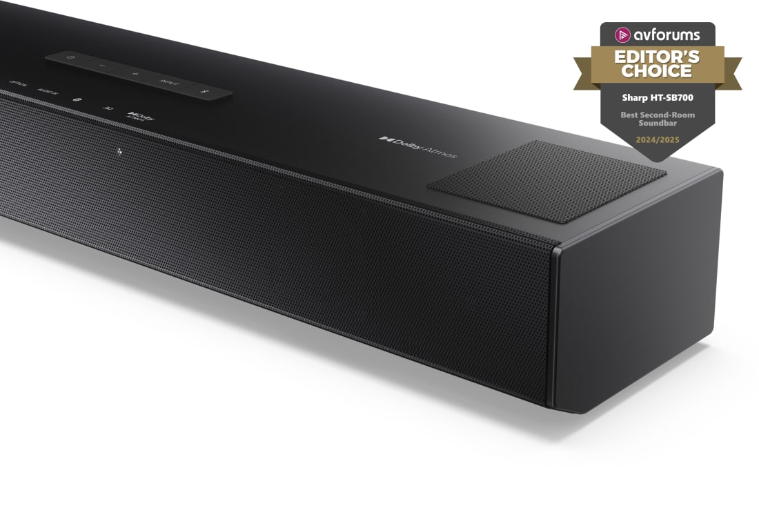 2.0.2 Compact Dolby Atmos® Soundbar | HT-SB700 - Sharp Europe 2.0.2 Compact Dolby Atmos® Soundbar | HT-SB700 - Sharp Europe