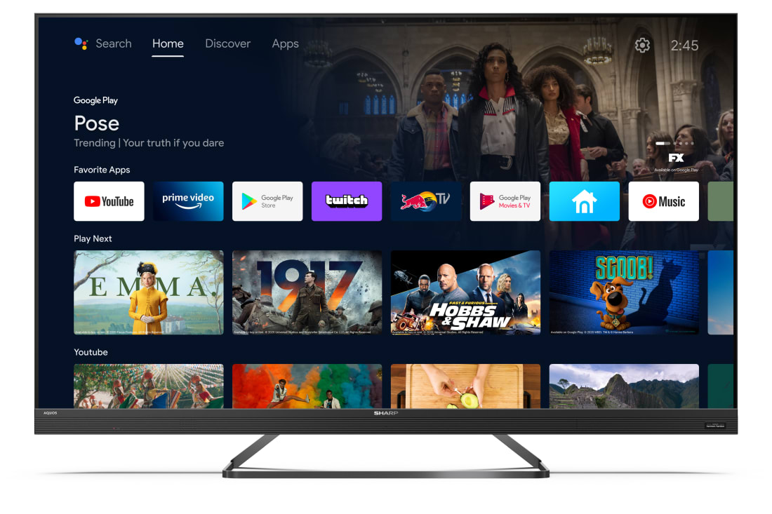 Android-TV, 4K UHD - 50 ZOLL 4K ULTRA HD QUANTUM DOT SHARP ANDROID TV™