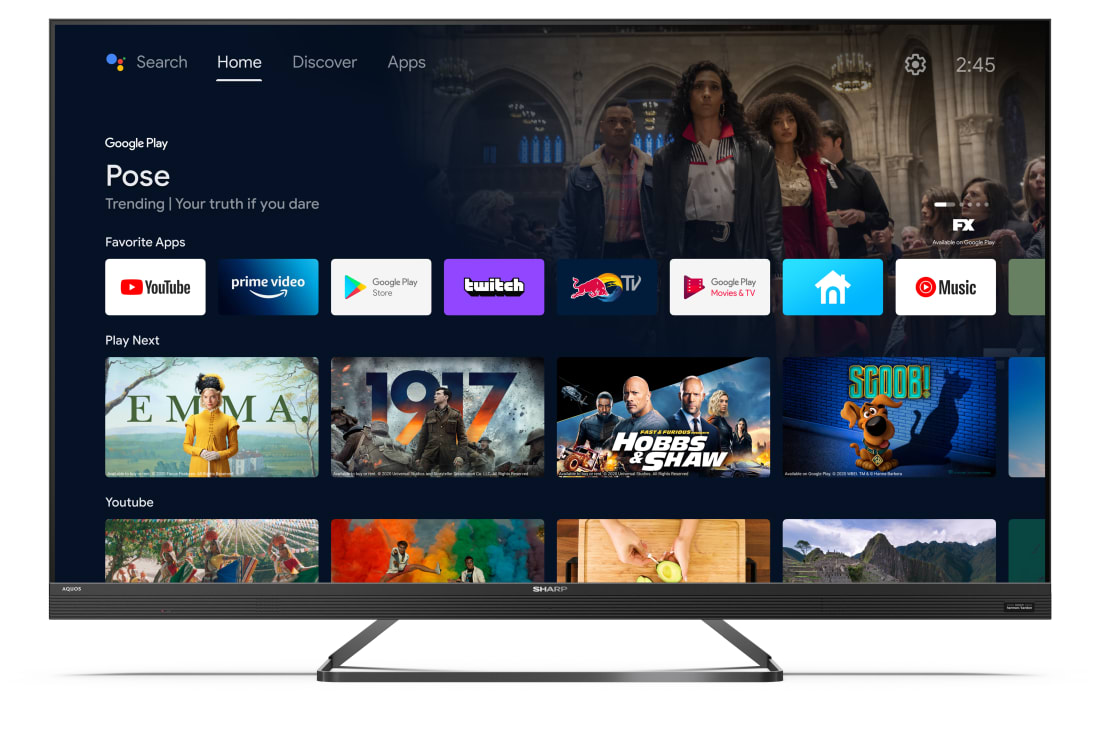 Android TV 4K UHD - 55" 4K ULTRA HD QUANTUM DOT SHARP ANDROID TV™