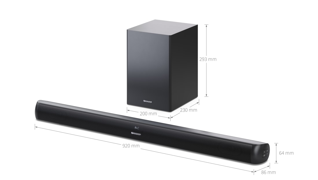 Soundbar - 2.1 SOUNDBAR MET DRAADLOZE SUBWOOFER