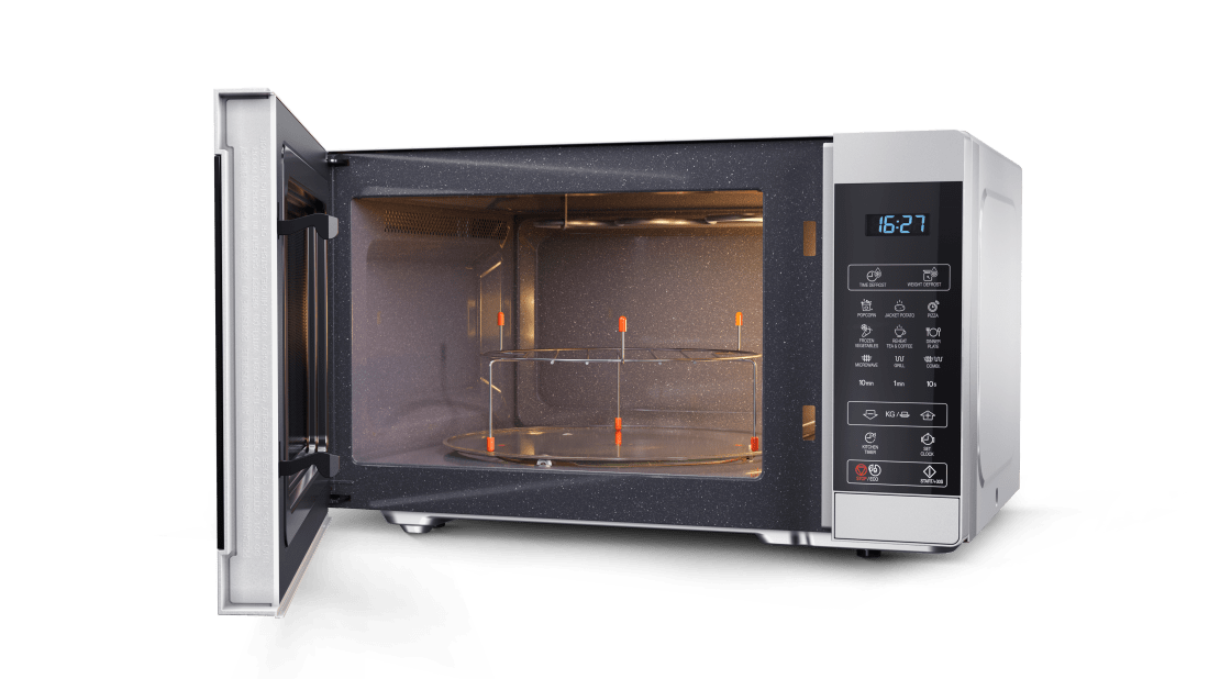 YC-MG81E-S - Horno microondas de 28 litros con función de grill