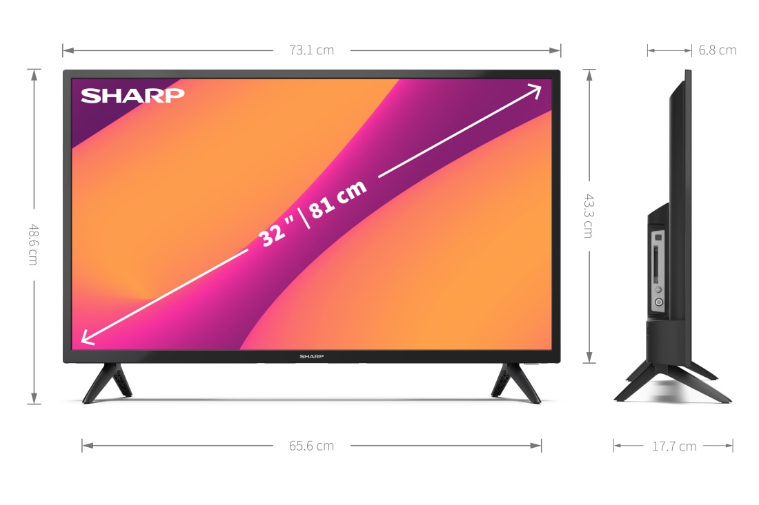 Android-TV, HD/Full HD - 32" HD READY ANDROID TV™