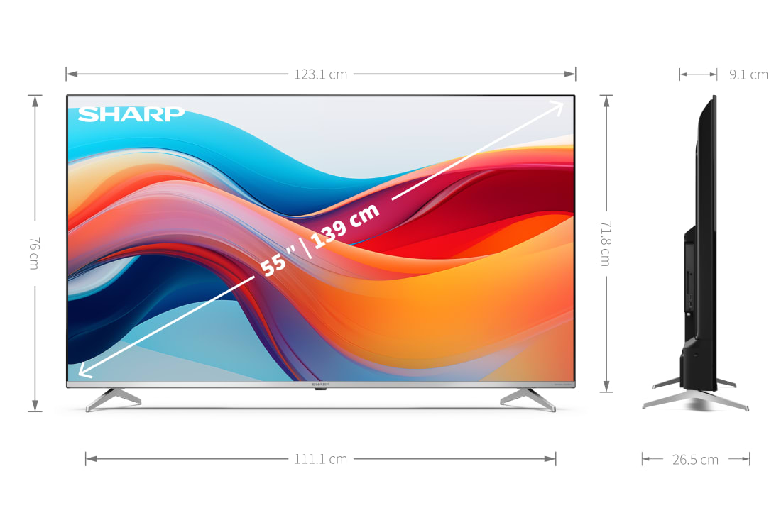 Google TV 4K UHD - 55" 4K ULTRA HD QLED GOOGLE TV™