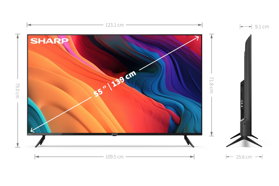 Android TV 4K UHD - 55" 4K ULTRA HD SHARP ANDROID TV™