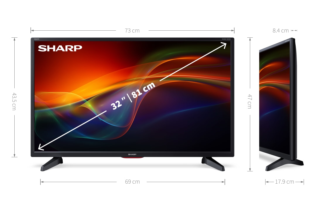 TV HD / Full HD no smart - 32" HD READY TV