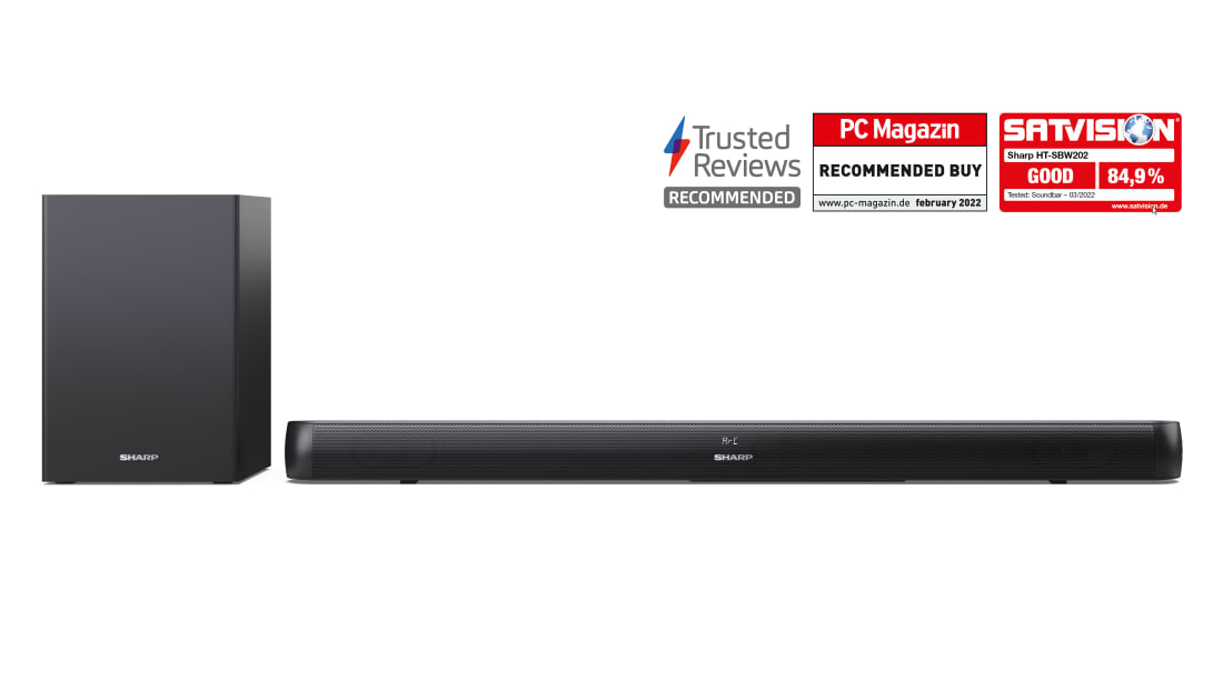 2.1 SOUNDBAR WITH WIRELESS SUBWOOFER HT-SBW202 - Sharp Europe