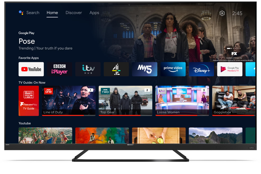 Android TV 4K UHD - 75" 4K ULTRA HD QUANTUM DOT SHARP ANDROID TV™