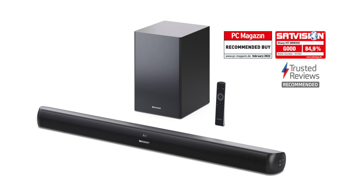 2.1 SOUNDBAR WITH WIRELESS SUBWOOFER HT-SBW202 - Sharp Europe