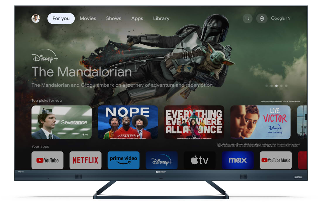 50 4K ULTRA HD 144Hz QUANTUM DOT SHARP GOOGLE TV™