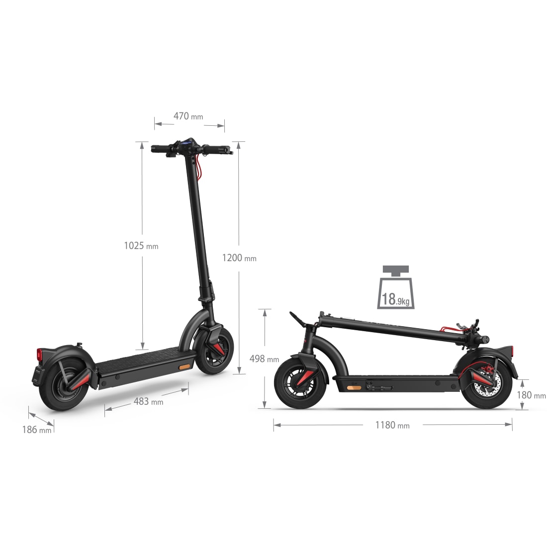 Elektrische scooter - EM-KS4CDE-B