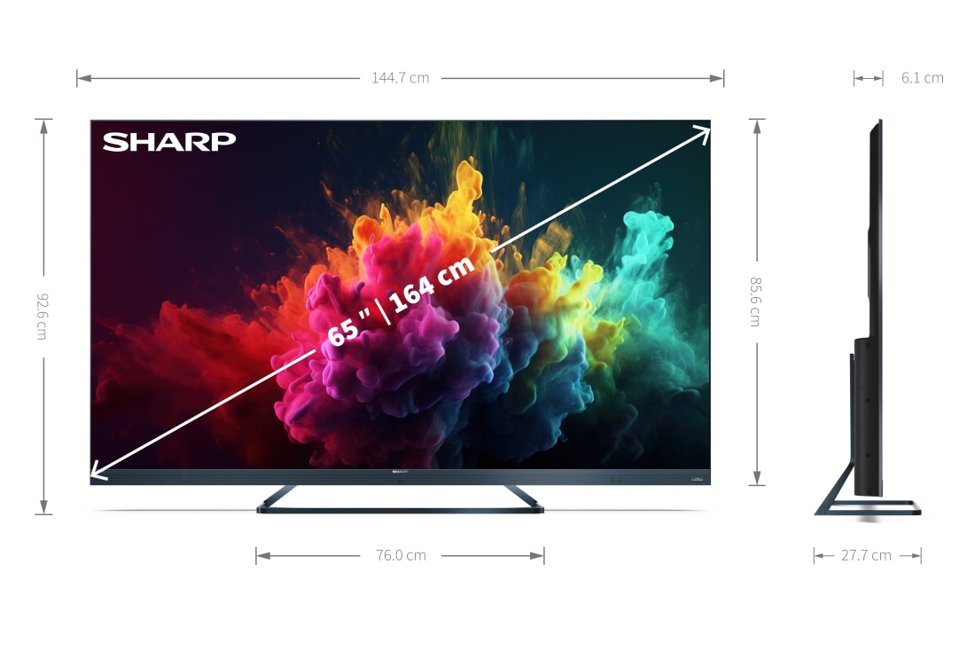 Google TV 4K UHD - 65" 4K ULTRA HD 144Hz QUANTUM DOT SHARP GOOGLE TV™