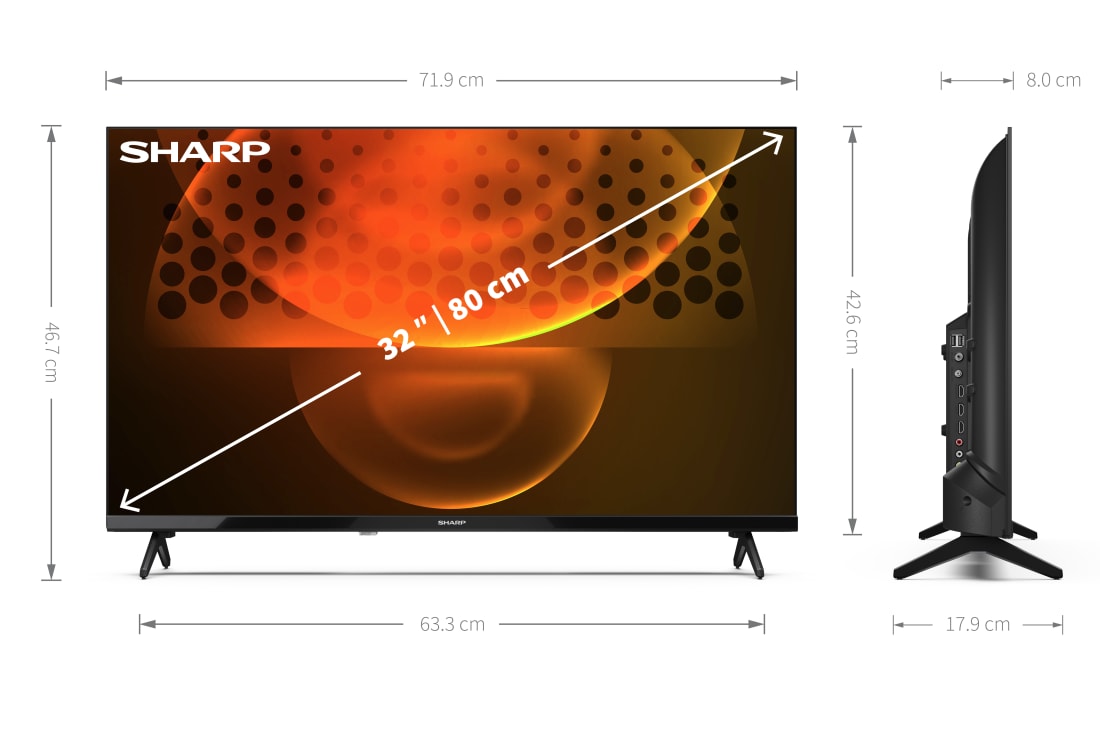 Android TV HD/Full HD - SHARP ANDROID TV™ DE 32" CON CAPACIDAD HD