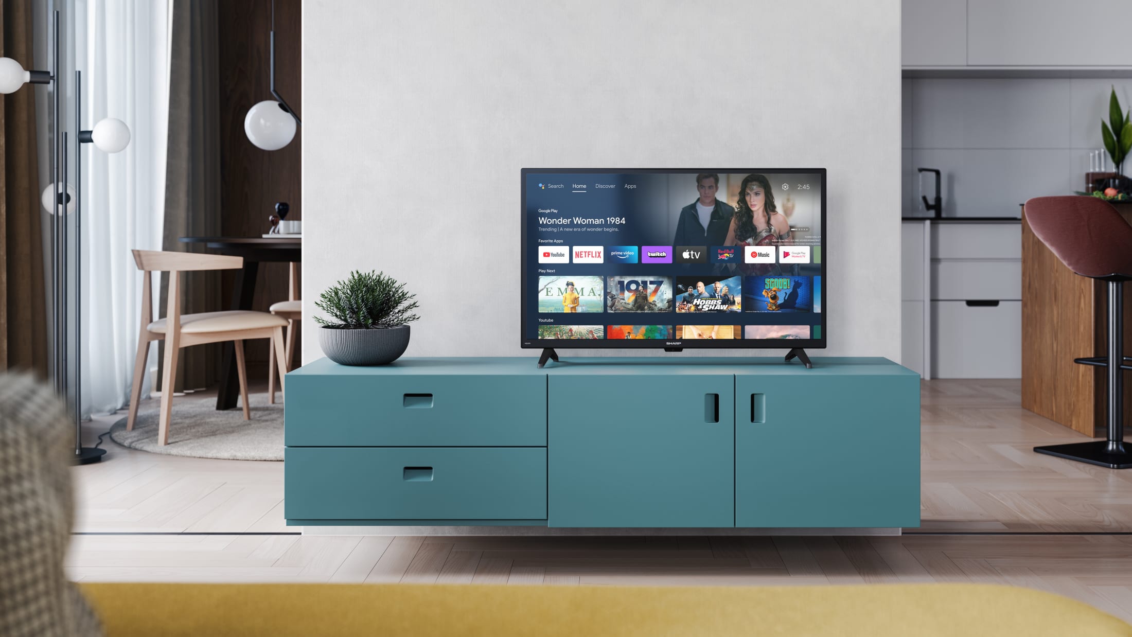 The 32FI6EA is a HD Ready LED Android TV™ with exceptional multimedia functionality.