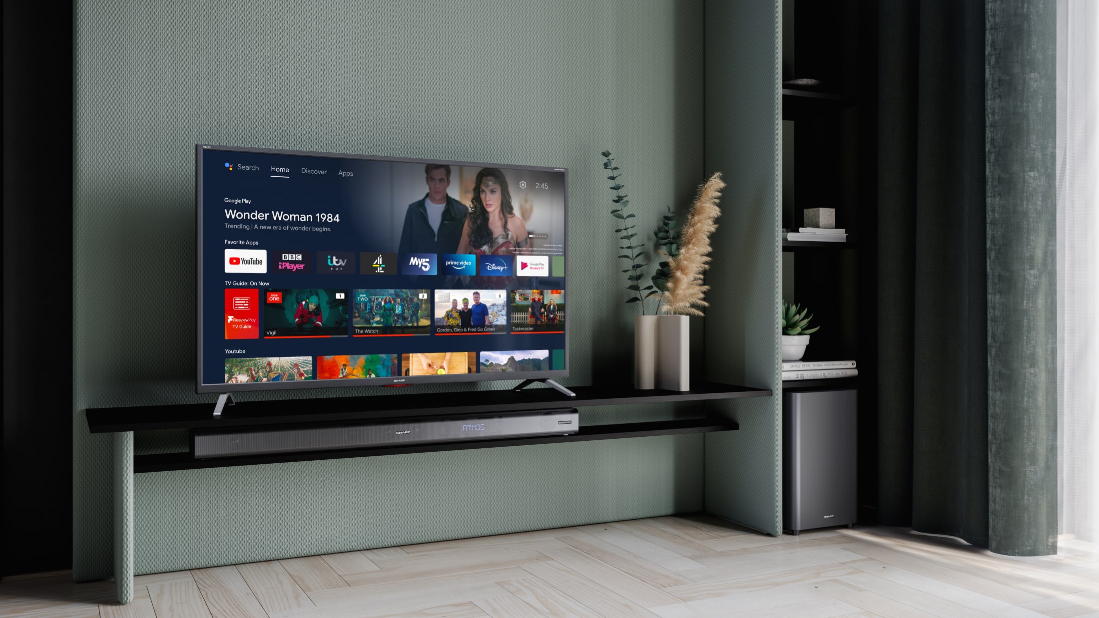 The 43EL4KA is a 4K Ultra High Definition LED Android TV™ with exceptional multimedia functionality.