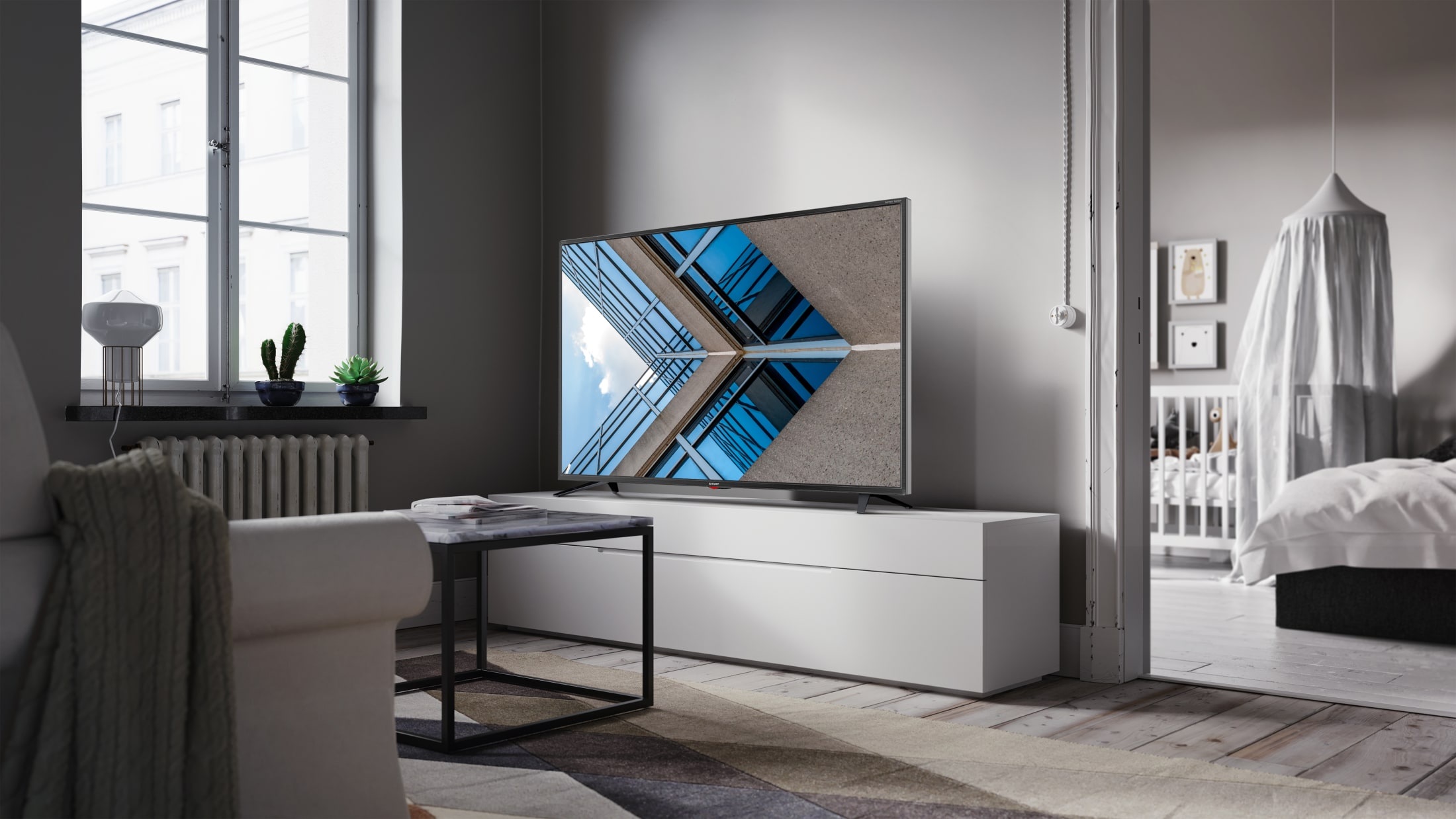 A 65BJ3E é uma Smart TV LED 4K Ultra High Definition com qualidade de imagem excecional.