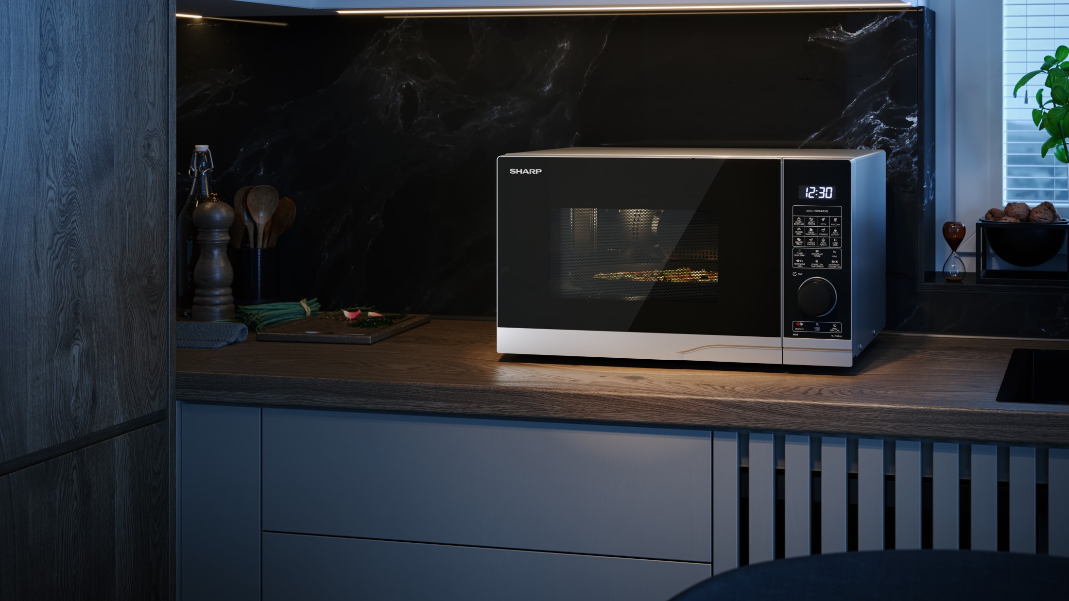 Grill and Convection Microwave Oven with Semi Digital Control