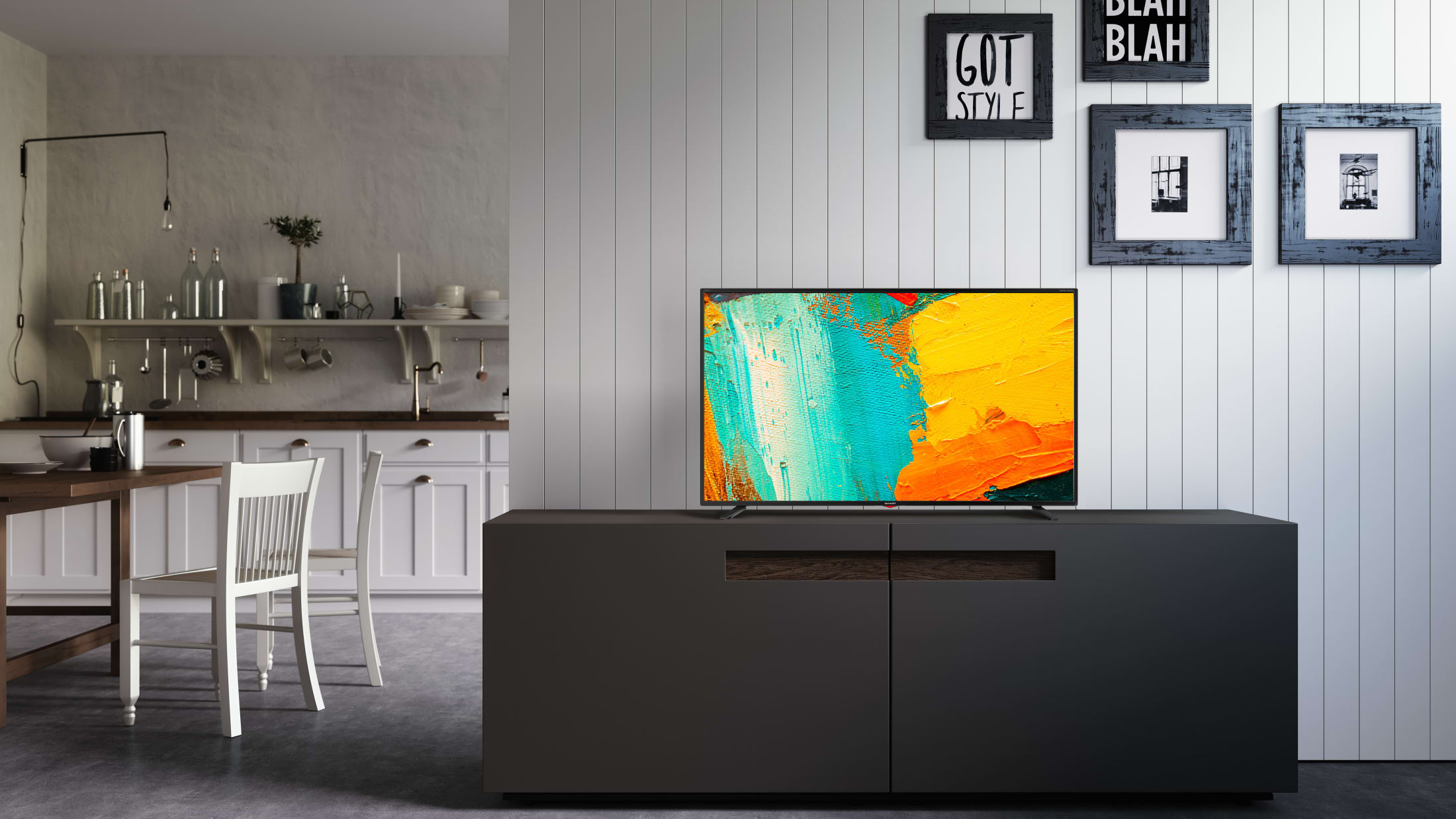 La 43BJ3E es una TV LED Smart 4K de ultraalta definición con una calidad de imagen excepcional.