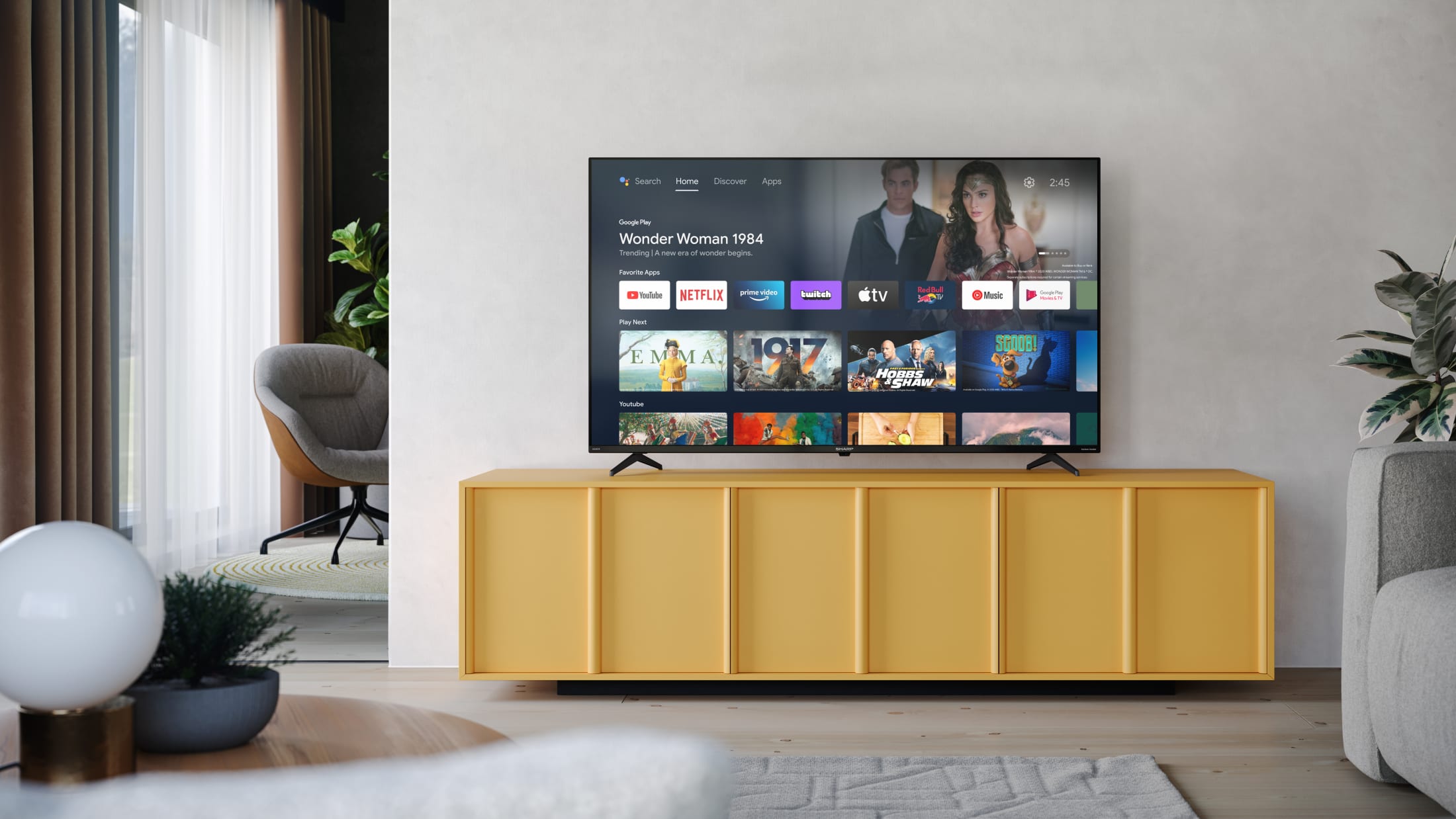 Le 50FN2EA est un téléviseur Android TV™ 4K Ultra Haute Définition Frameless LED d\'une qualité d\'image exceptionnelle.