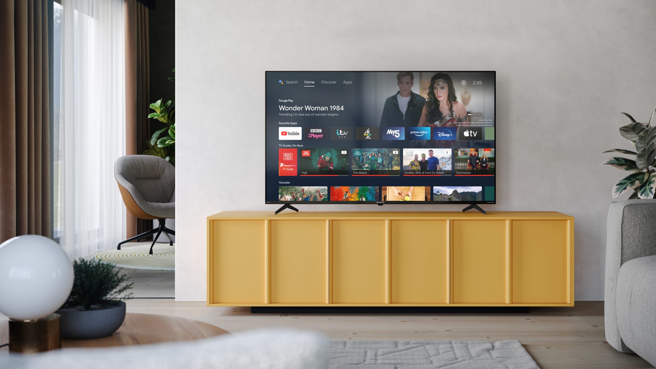 The 50FN4KA is a 4K Ultra High Definition Frameless LED Android TV™ with exceptional multimedia functionality.