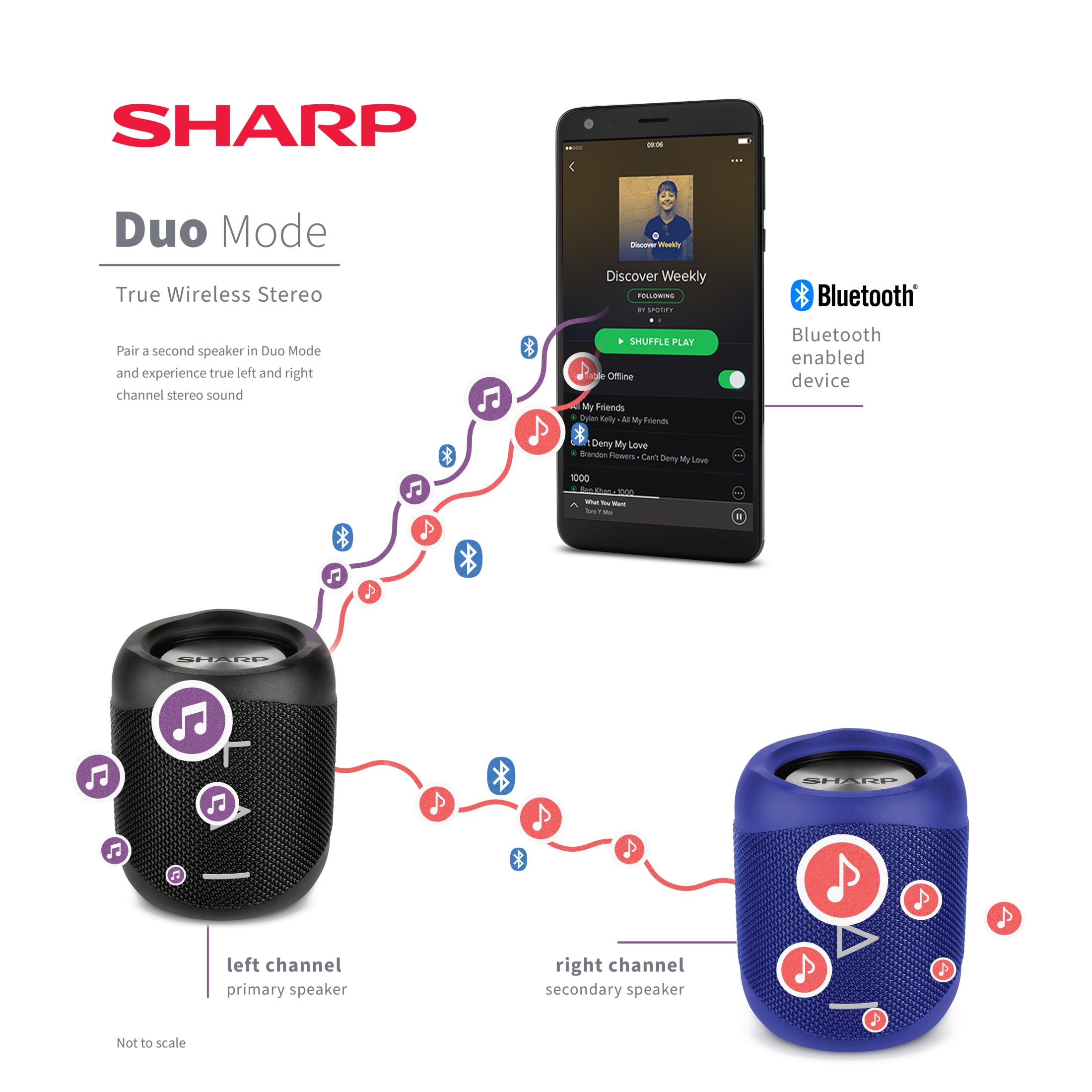 ПОРТАТИВНЫЙ ДИНАМИК BLUETOOTH® | GX-BT180(BK) - Sharp Europe