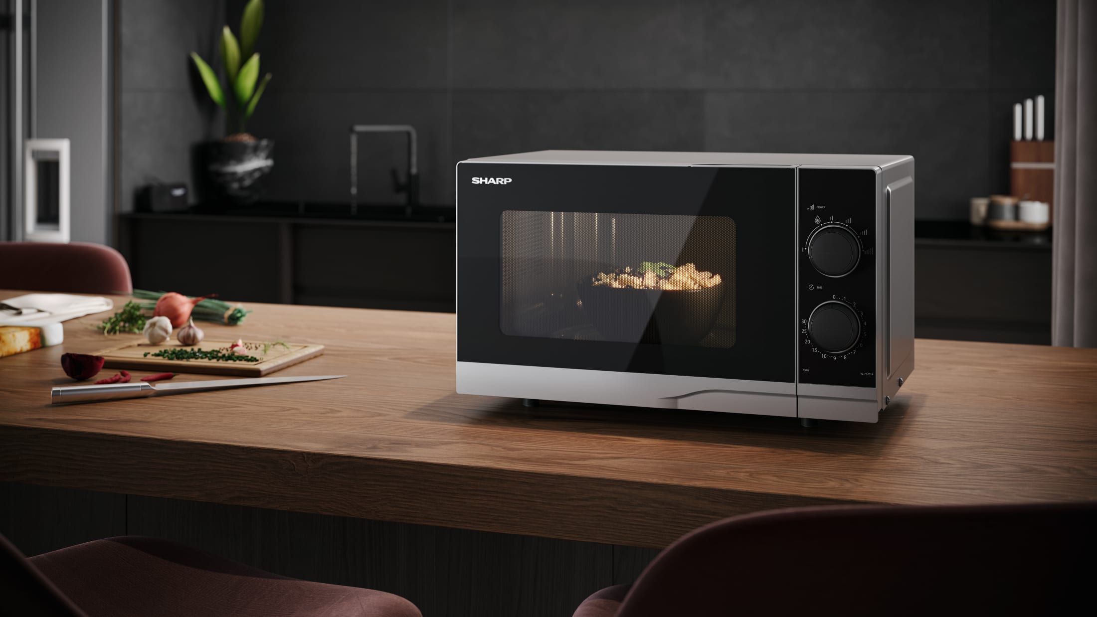 20 Litre Microwave Oven | - YC-PS201AE-S Europe Sharp